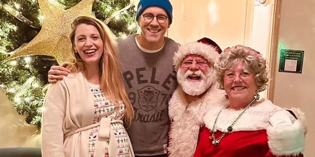 Ryan Reynolds and Blake Lively Appear to Be in a Cheery Mood in Holiday PJs